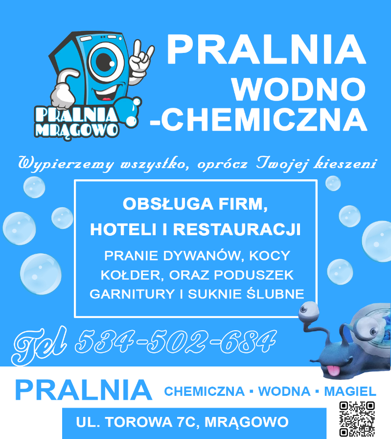 pralnia wodna MRĄGOWO